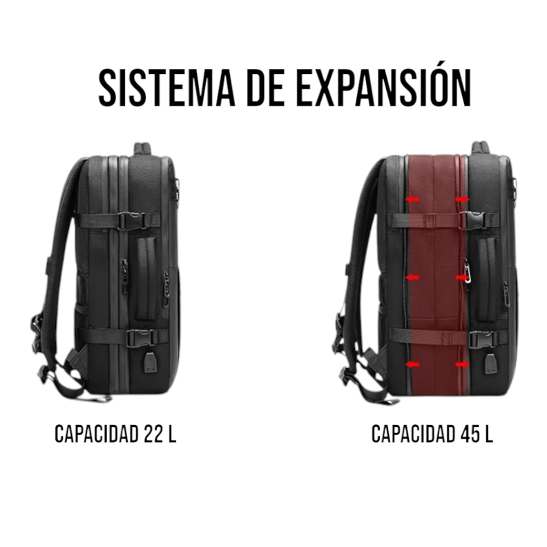Mochila MV Movac AirPack de Viaje con Bolsa Comprimible 22-45L-2