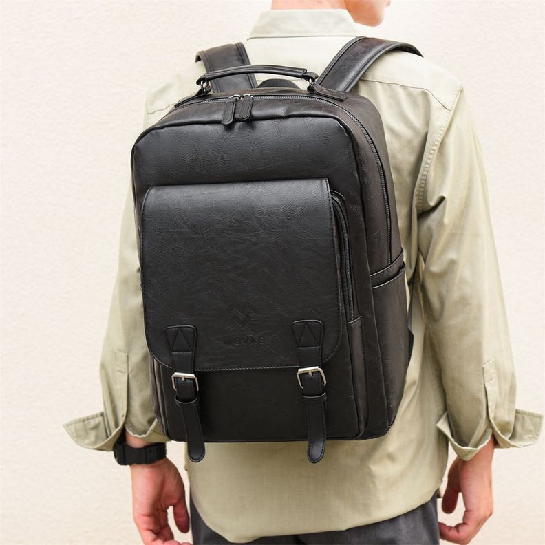 Mochila MOVAC Urban de Cuero Pu Ecologico Elegante Gran Capacidad-2