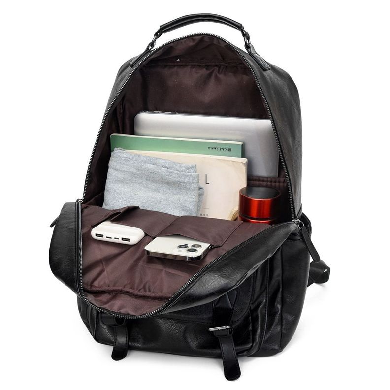 Mochila MOVAC Urban de Cuero Pu Ecologico Elegante Gran Capacidad-3