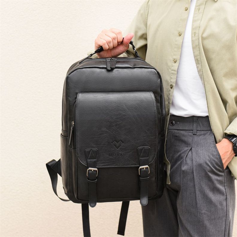Mochila MOVAC Urban de Cuero Pu Ecologico Elegante Gran Capacidad-5