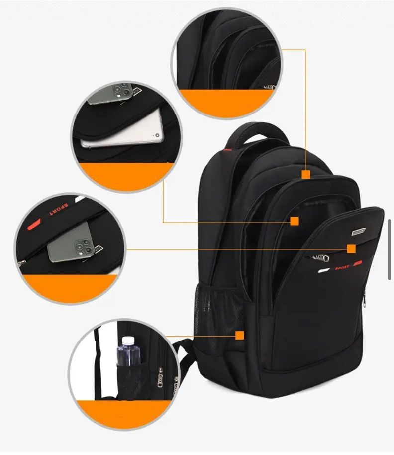 Mochila Universitaria Impermeable Gran Capacidad Notebook-2