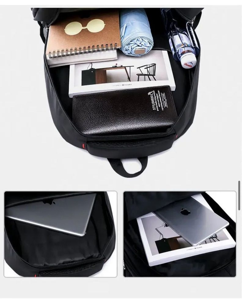 Mochila Universitaria Impermeable Gran Capacidad Notebook-4
