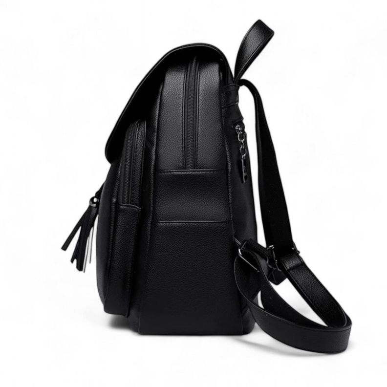 Mochila de Mujer Chic Cuero Pu Suave Juvenil Impermeable Gran Capacidad-2