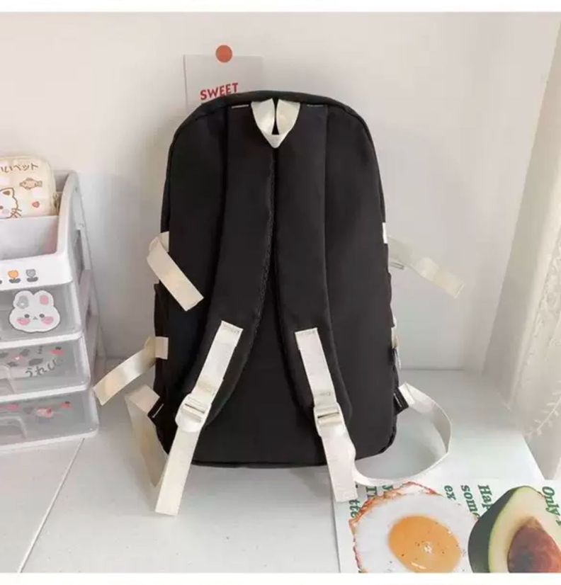 Mochila Bolso Juvenil Escolar Kawaii Ligera Multiuso 15L-3