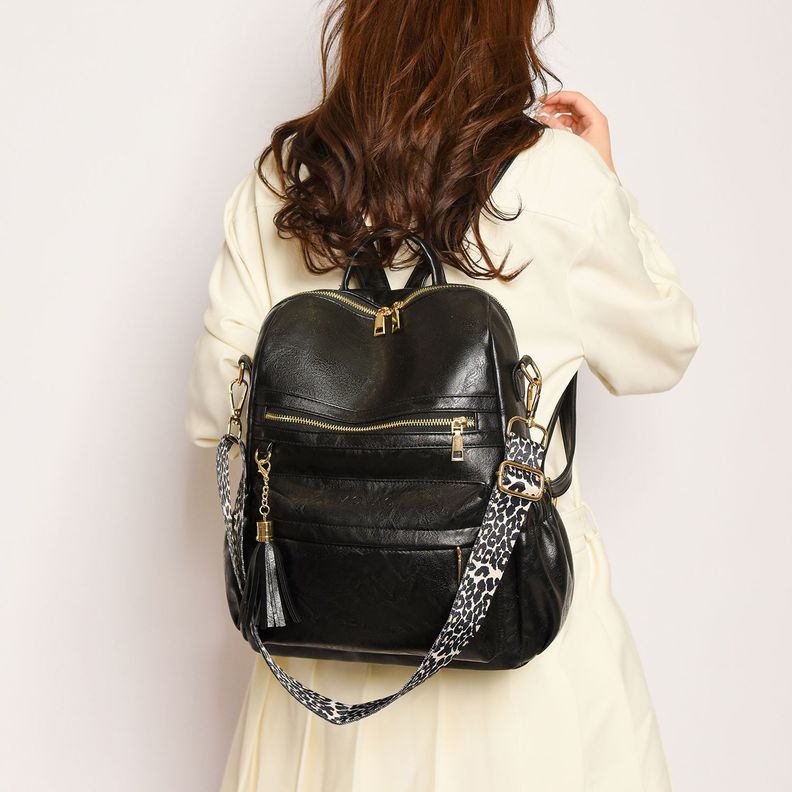 Mochila Cartera MOVAC Urban Chip Cuero PU Mujer a la Moda Multiuso-4