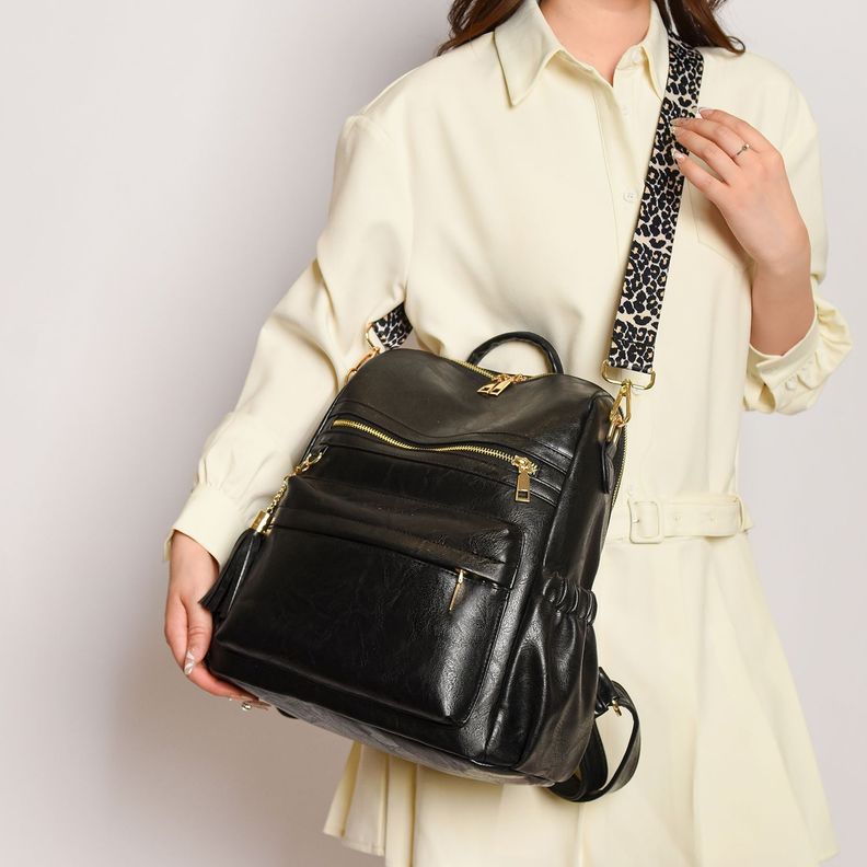 Mochila Cartera MOVAC Urban Chip Cuero PU Mujer a la Moda Multiuso-5