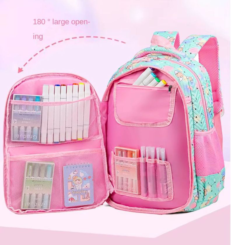 Mochila Escolar para Niña Estilo Kawaii Gran Capacidad Juvenil-2