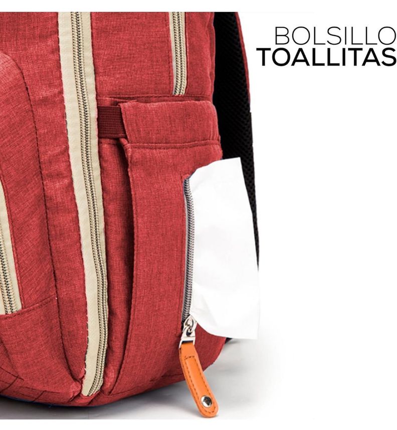 Mochila 3 en 1 Pañalera, Cuna Portátil Para Bebés Mama Moderna-4