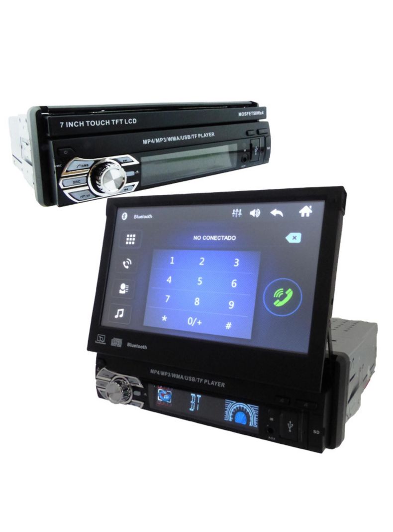 Radio Pantalla Touch 7” Abatible auto, camioneta 1"din-1