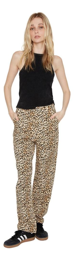Pantalón Animal Print Denim Jacinta Tienda-0