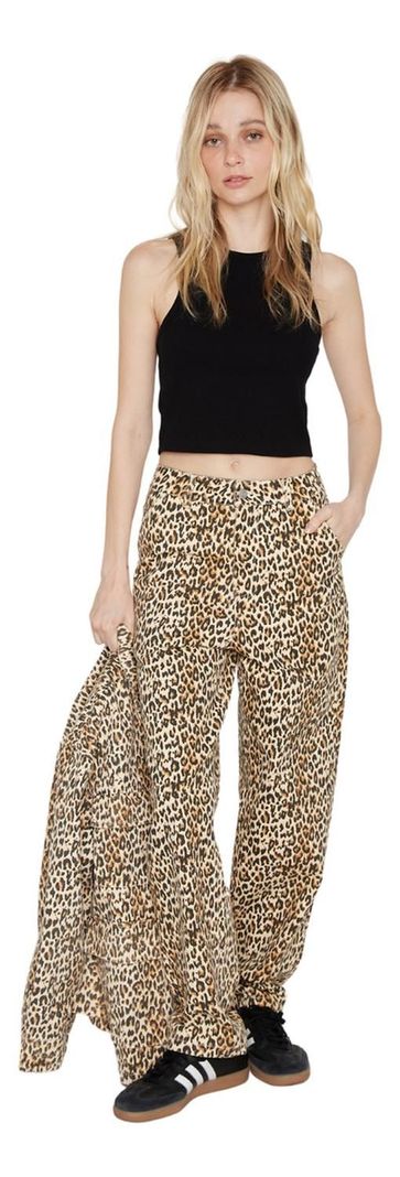 Pantalón Animal Print Denim Jacinta Tienda-1