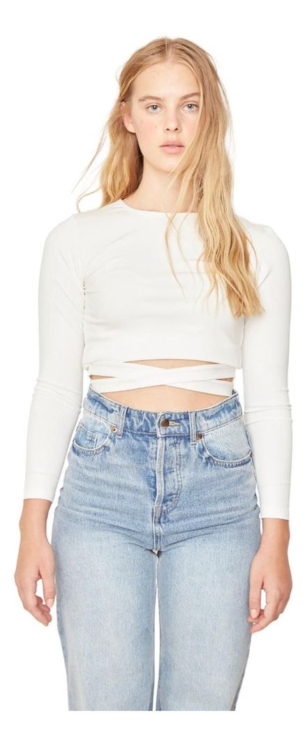 Polera Lexi Blanca Jacinta Tienda-0