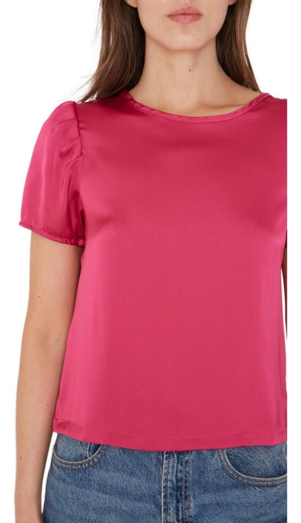 Blusa Olivia Satin Fucsia Jacinta Tienda-6