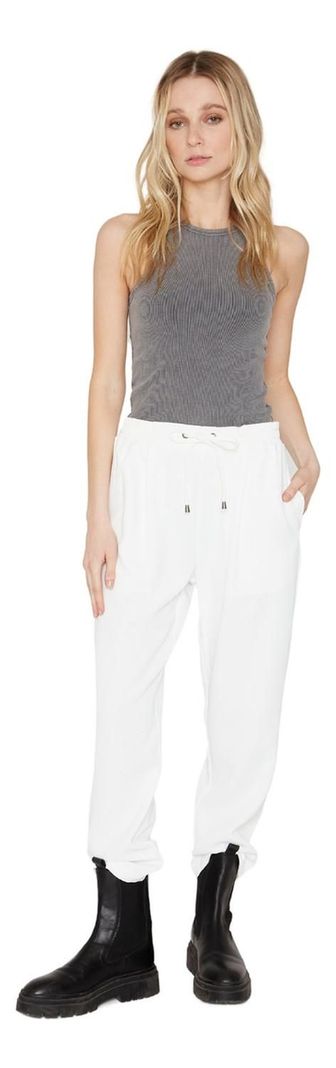 Pantalón Jogger Summer Blanco Jacinta Tienda-0