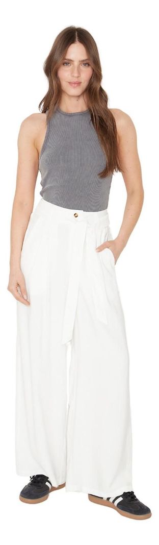 Pantalón Laura Ii Blanco Jacinta Tienda-1