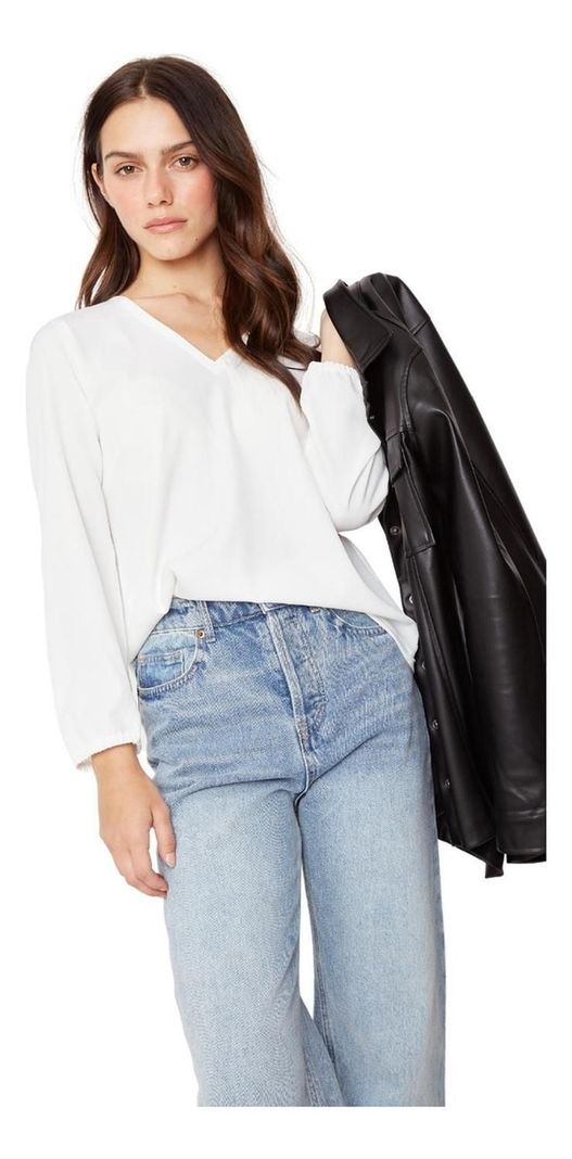 Blusa Vesta Blanca Jacinta Tienda-3
