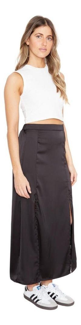 Falda Jane Satin Negra Jacinta Tienda-1