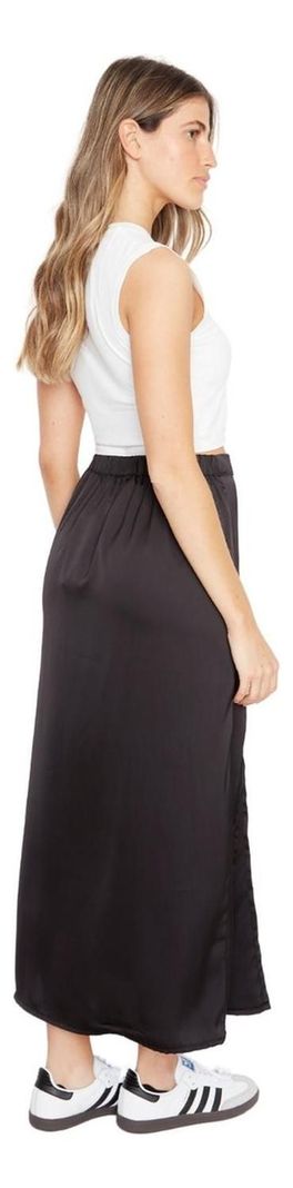 Falda Jane Satin Negra Jacinta Tienda-2