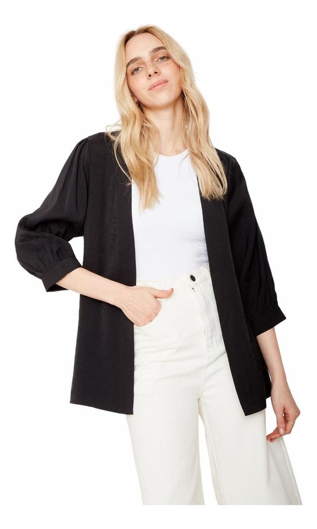 Kimono Eva Corto Negro-0