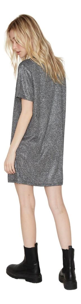 Vestido Glitter Gris Jacinta Tienda-3