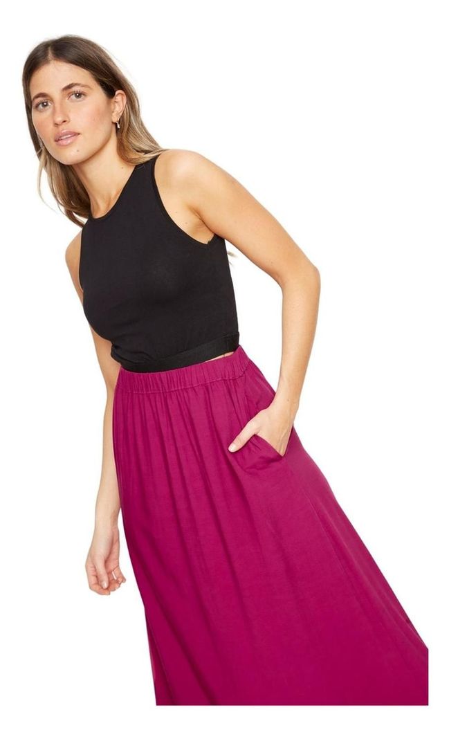Falda Ana Fucsia Jacinta Tienda-4