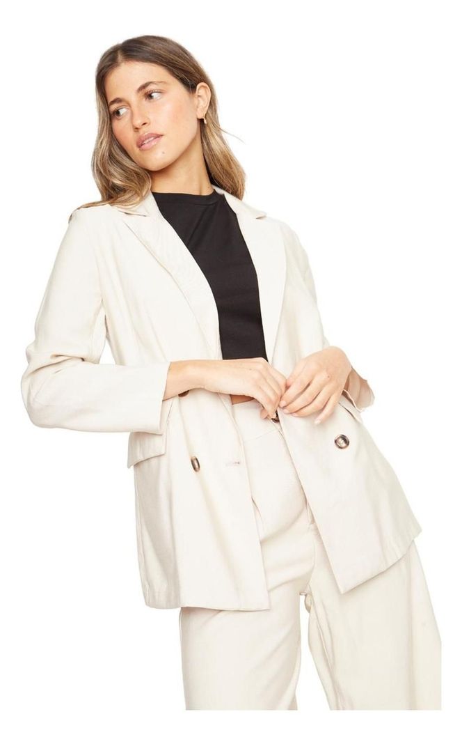 Blazer Laura Ii Crudo Jacinta Tienda-1