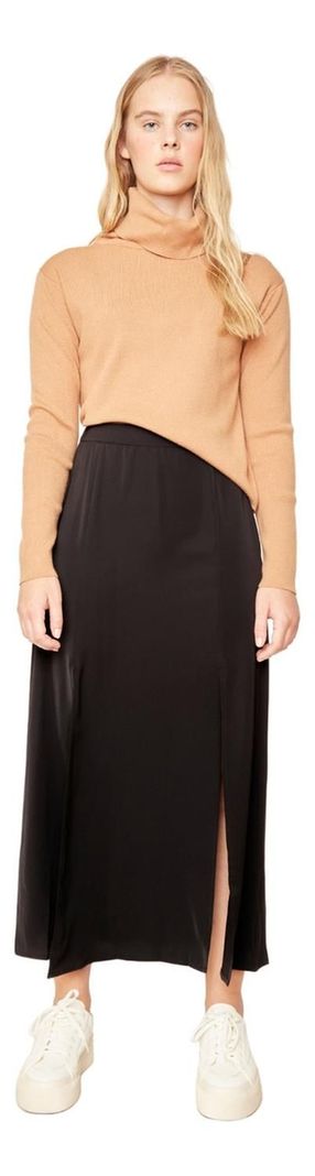 Falda Jane Midi I Negra-0
