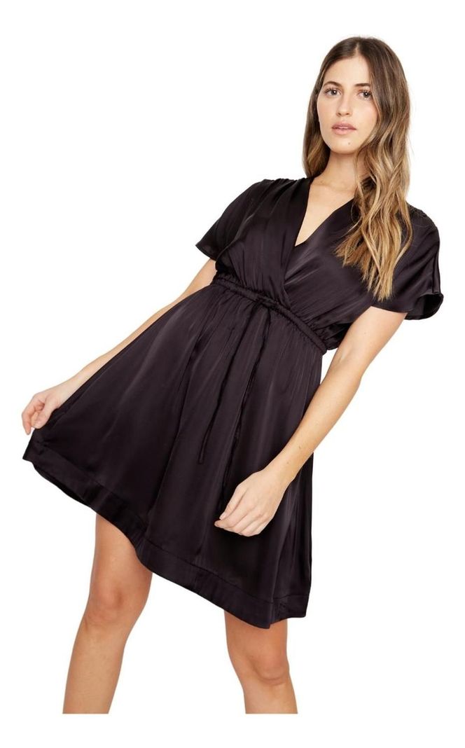 Vestido Luci Satin Negro Jacinta Tienda-4