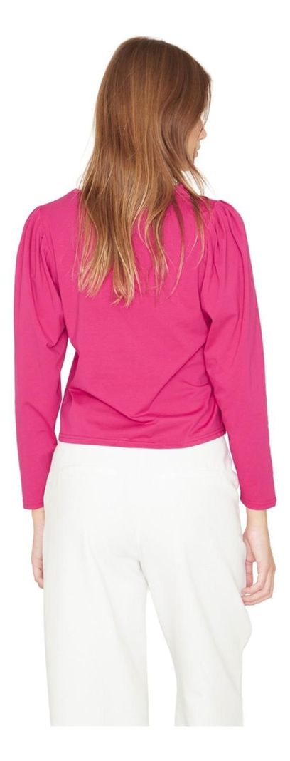 Polera Alicia Manga Larga Fucsia Jacinta Tienda-3
