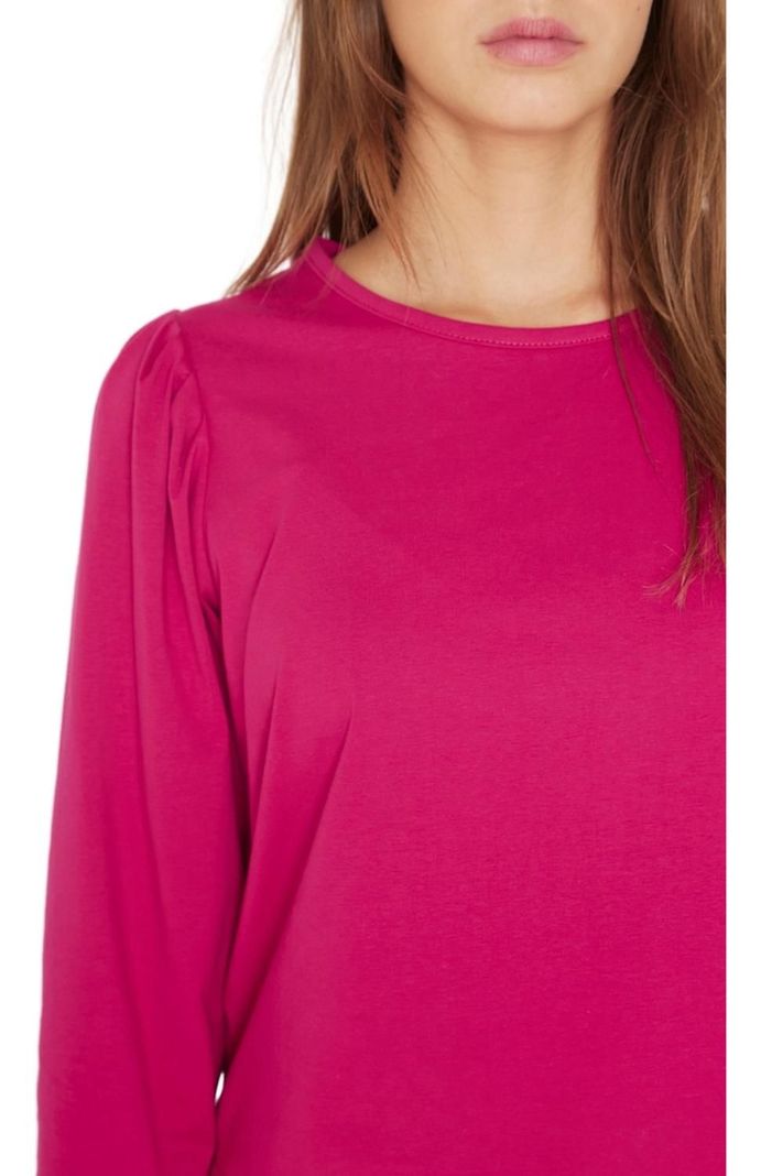 Polera Alicia Manga Larga Fucsia Jacinta Tienda-5
