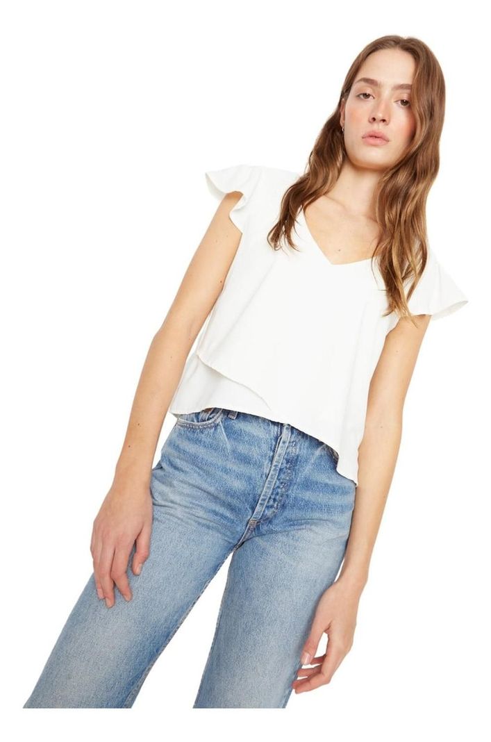 Polera Sara Manga Corta Iii Blanca Jacinta Tienda-1