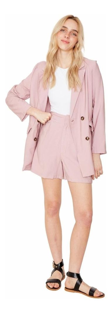 Blazer Laura Palo Rosa Jacinta Tienda-5