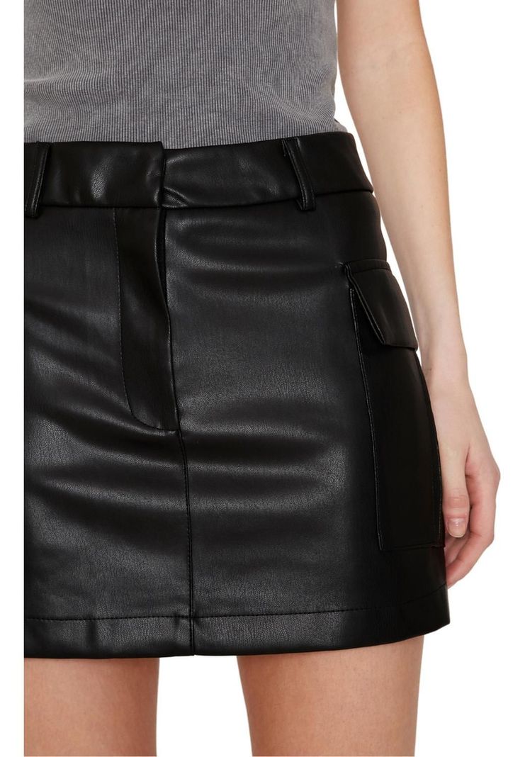 Falda Cargo Negra Jacinta Tienda-5