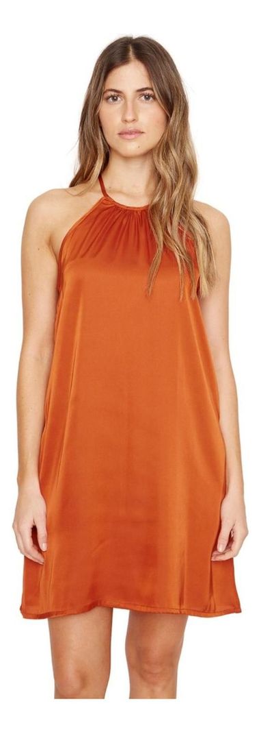 Vestido Rena Satin Cobre Jacinta Tienda-0