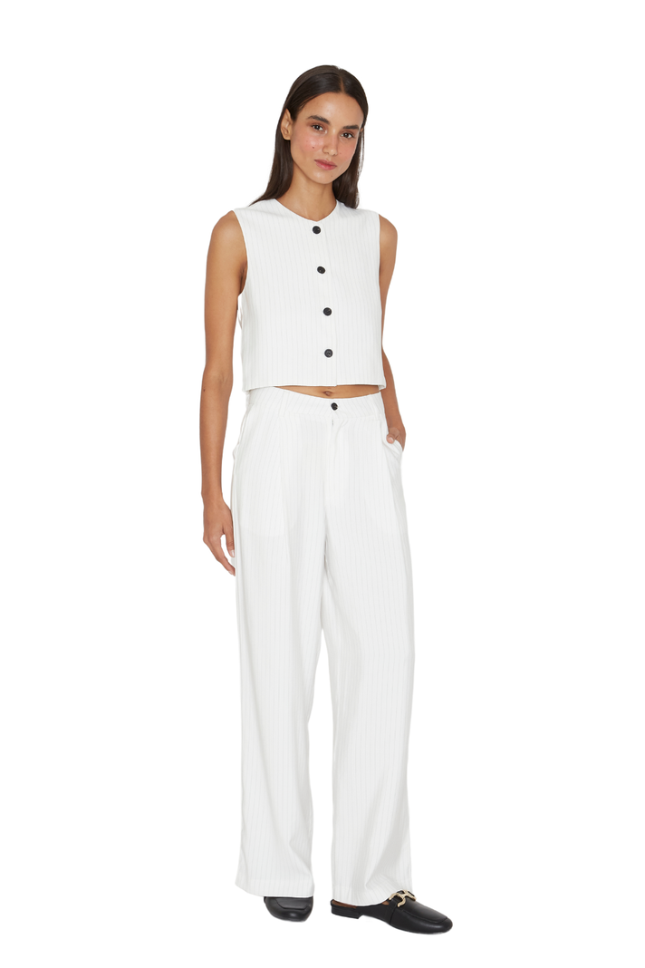 Pantalón Oxford rayas blanco Jacinta Tienda-1