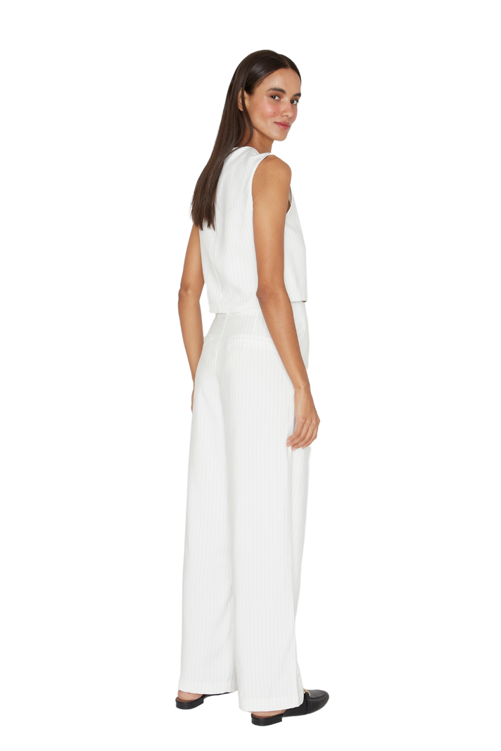 Pantalón Oxford rayas blanco Jacinta Tienda-3