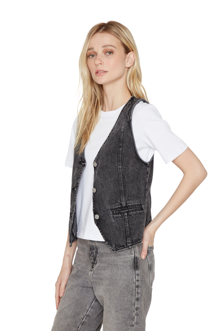 Vest denim negro Jacinta Tienda-1