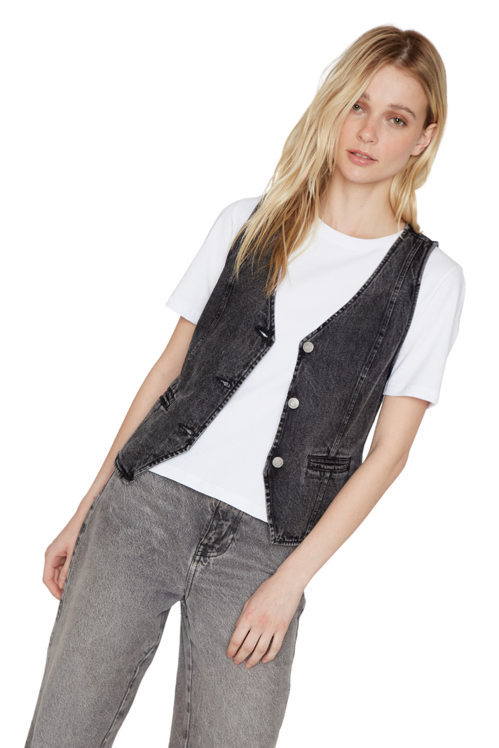 Vest denim negro Jacinta Tienda-4