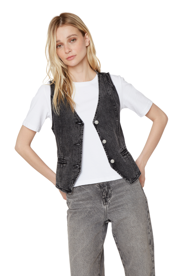 Vest denim negro Jacinta Tienda-5