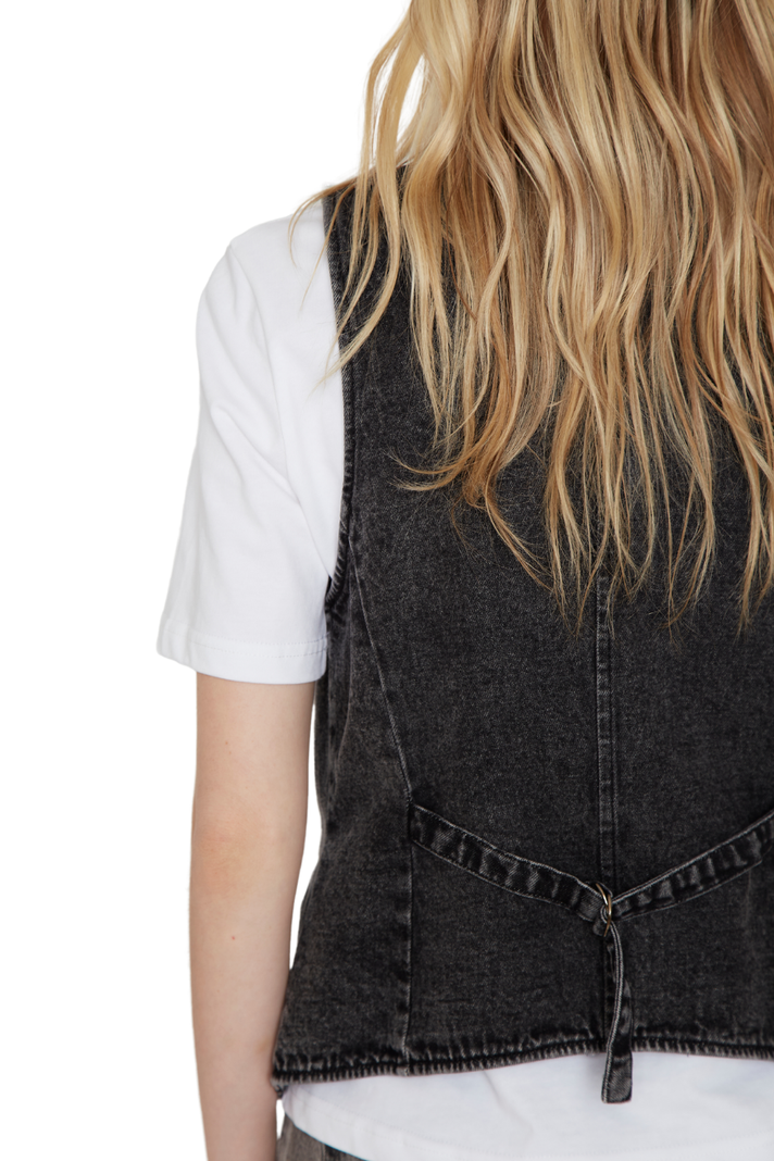 Vest denim negro Jacinta Tienda-7
