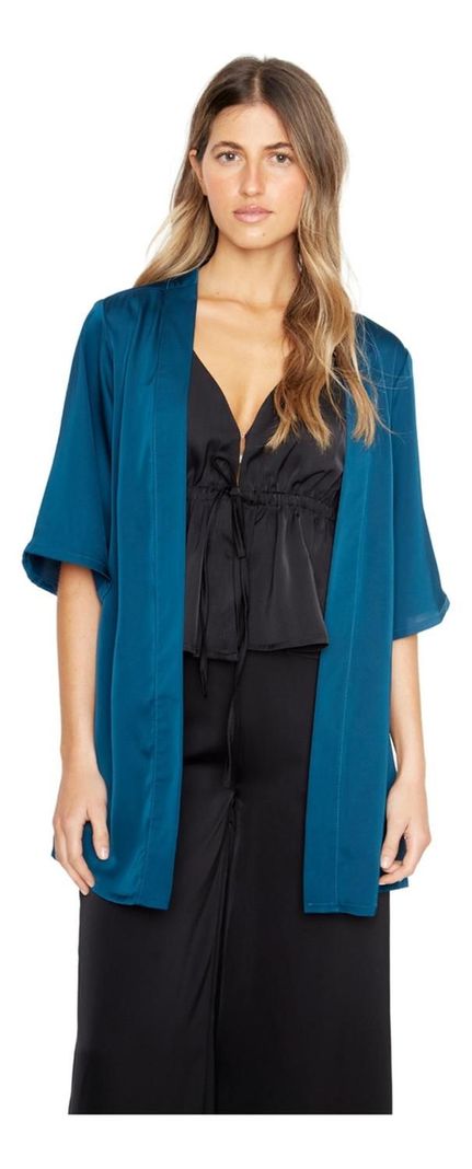 Kimono Lis Satin Petróleo Jacinta Tienda-0