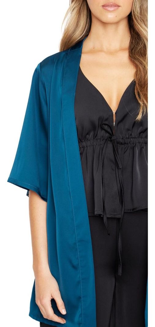 Kimono Lis Satin Petróleo Jacinta Tienda-5