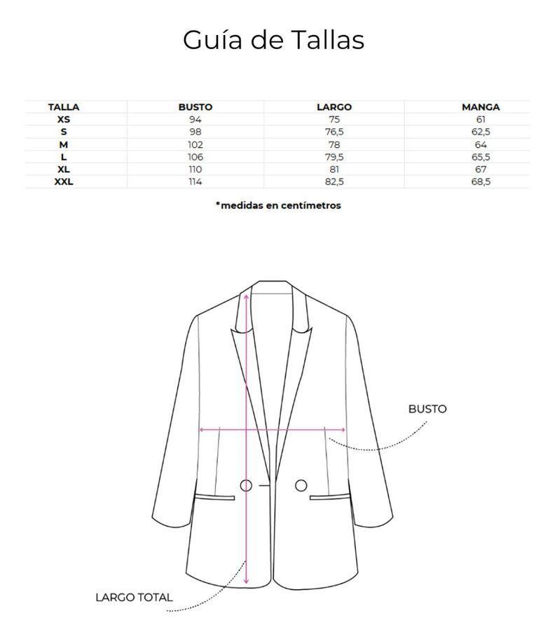 Blazer Owen Rayas Blanco Jacinta Tienda-7