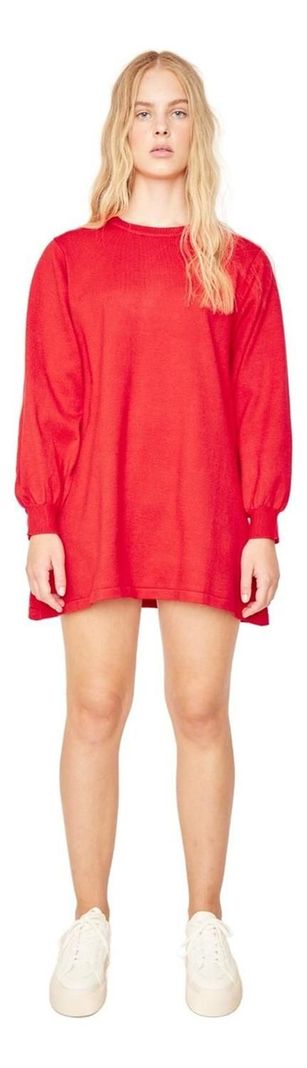 Chaleco Maria Vestido Rojo Jacinta Tienda-0