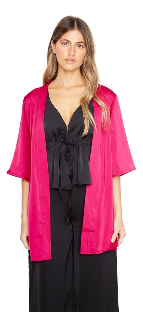 Kimono Lis Satin Fucsia Jacinta Tienda-1