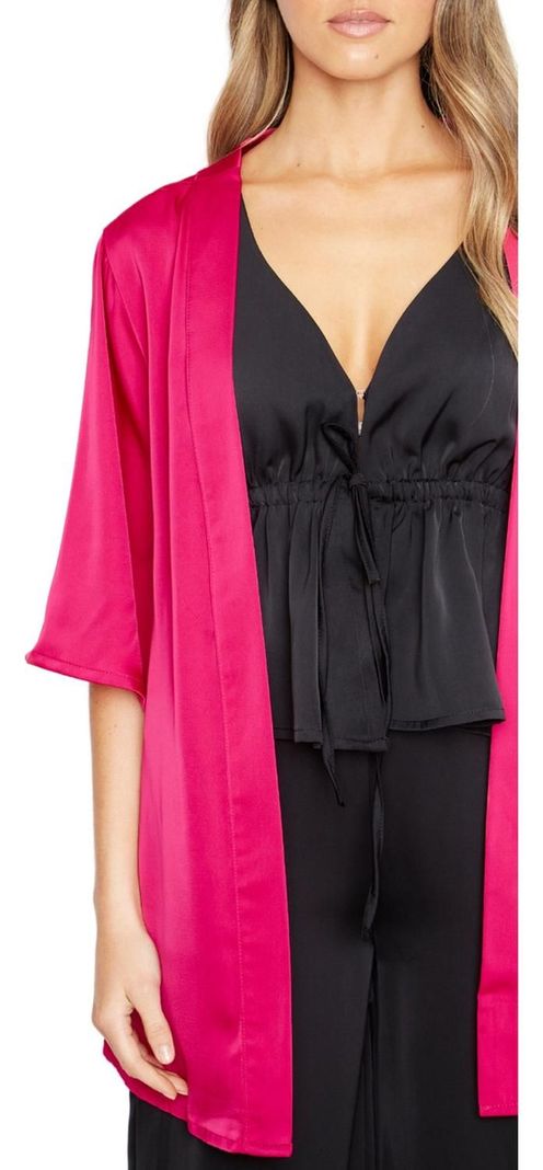 Kimono Lis Satin Fucsia Jacinta Tienda-5
