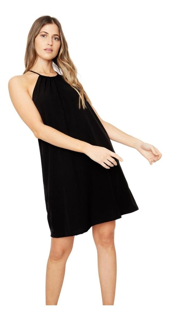 Vestido Rena Negro Jacinta Tienda-5