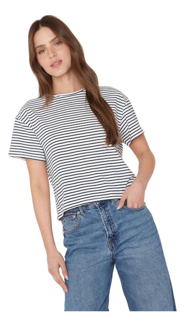 Polera Ara Blanca Y Azul Jacinta Tienda-3