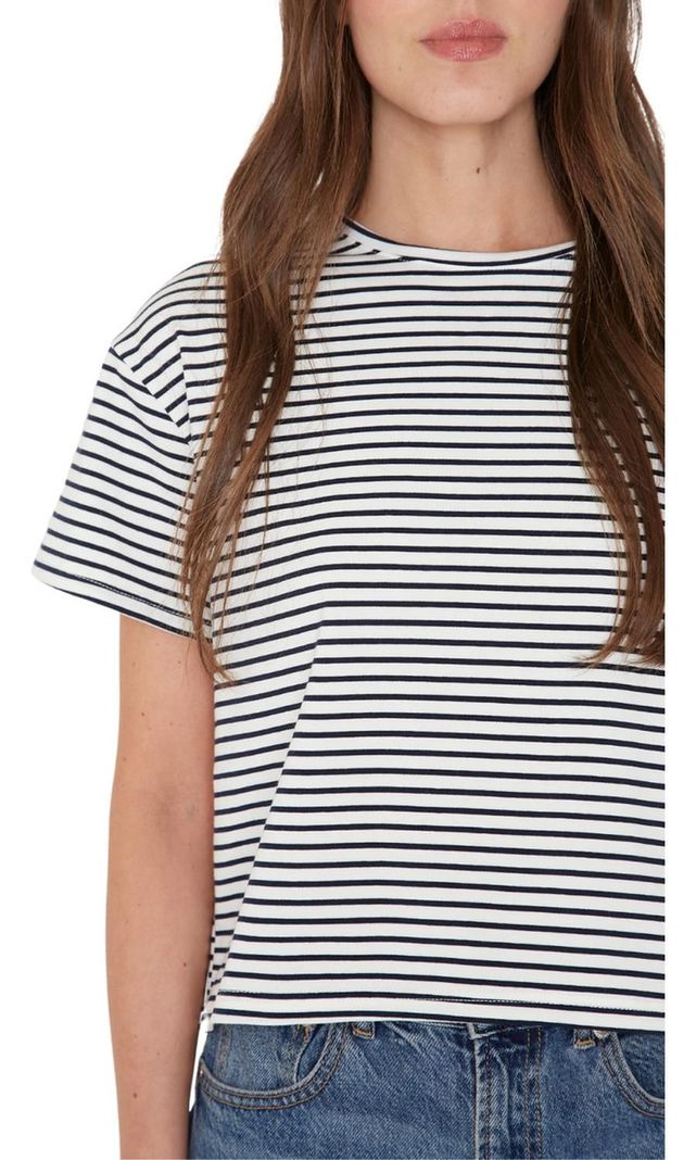 Polera Ara Blanca Y Azul Jacinta Tienda-5