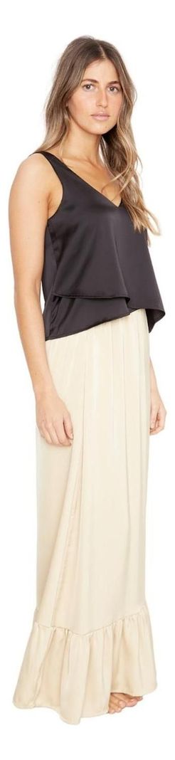 Polera Sara Sin Mangas Satin Negra Jacinta Tienda-2